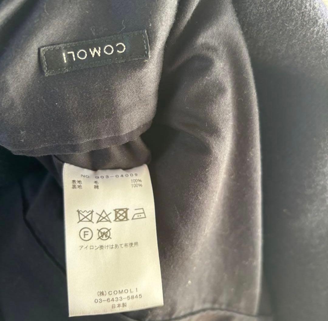 【e____um】COMOLI ウールショールカラーコート 3 コモリ
