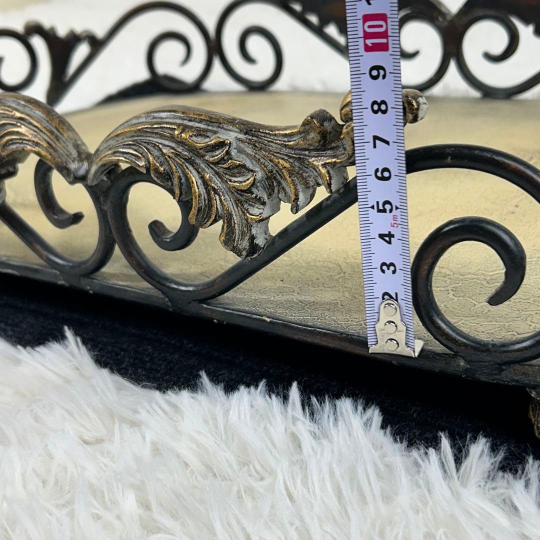 【希少】アイアン　アンティーク トレイ　インテリア　レトロ　ヴィンテージ