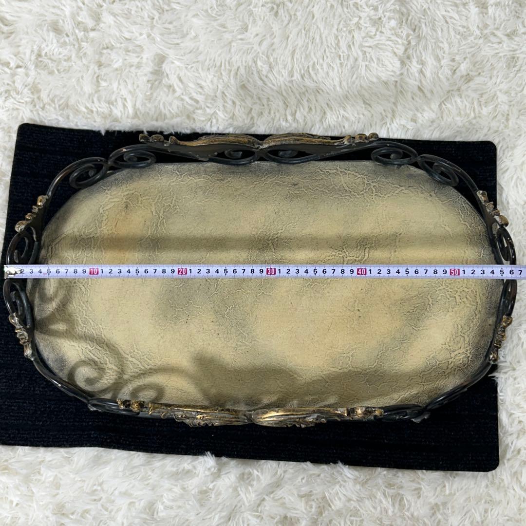 【希少】アイアン　アンティーク トレイ　インテリア　レトロ　ヴィンテージ