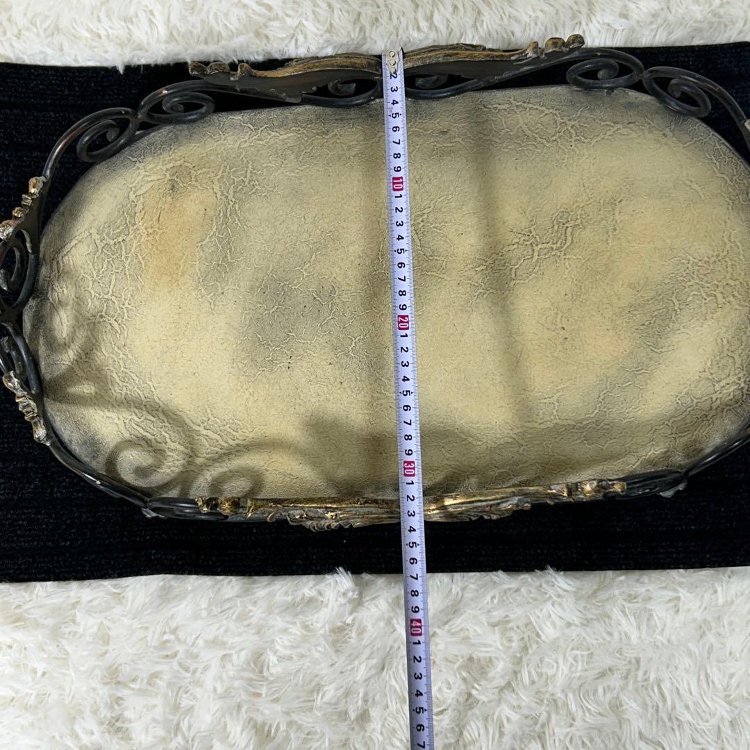 【希少】アイアン　アンティーク トレイ　インテリア　レトロ　ヴィンテージ