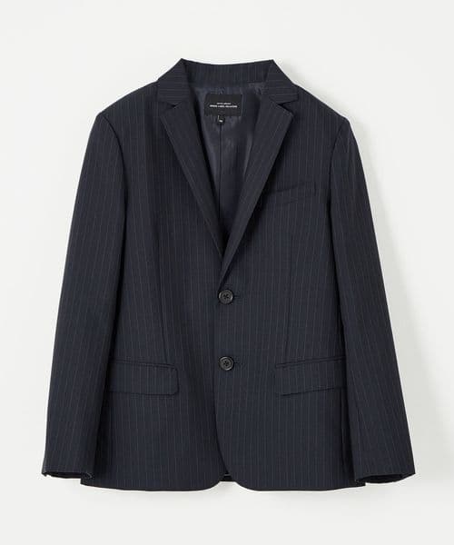 グリーンレーベルリラクシング フォーマルスーツ ストライプ 150センチ 卒業式