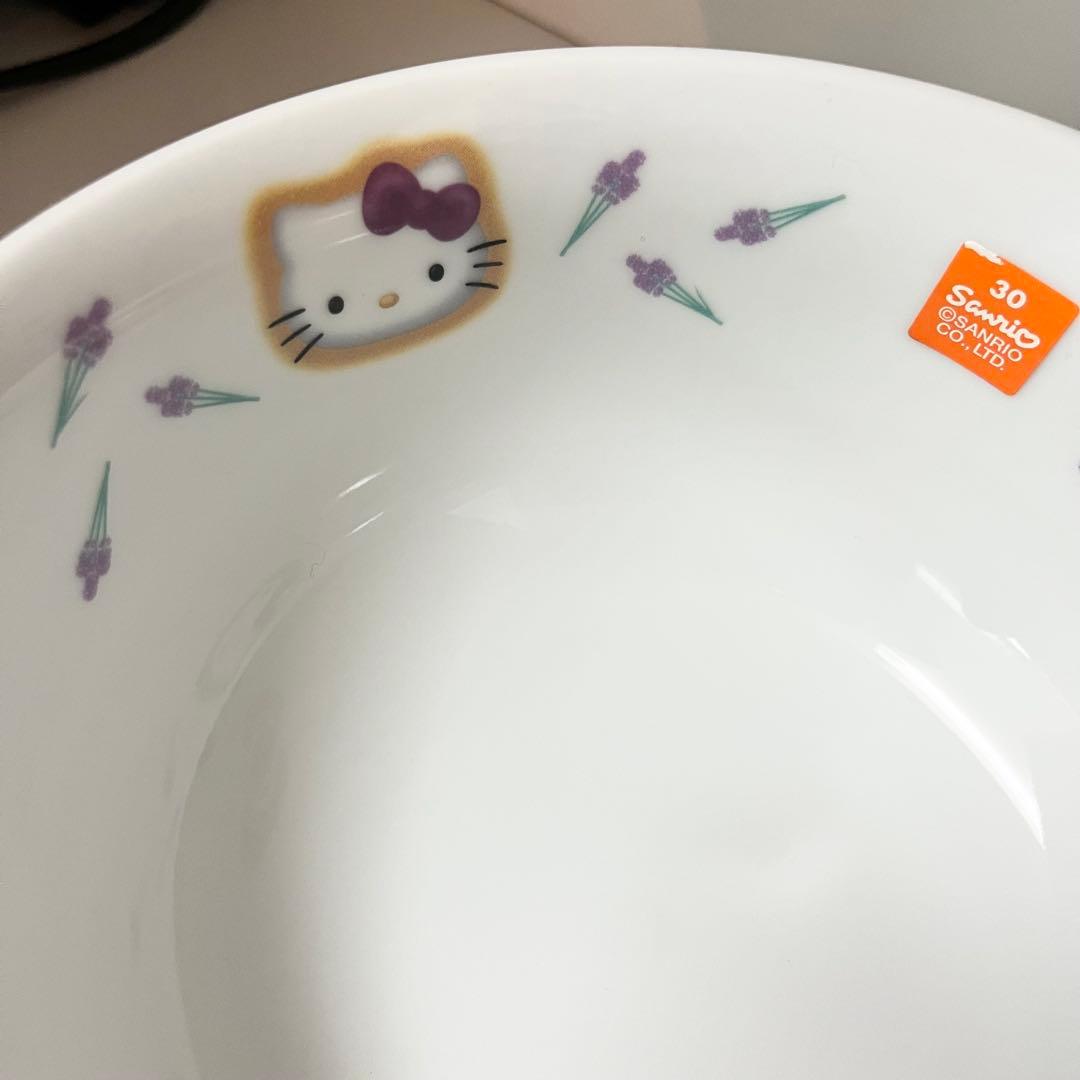 【未使用】ハローキティ ラーメンめぐり　有田焼　丼４個セット