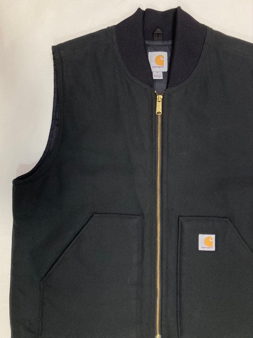 Carhartt カーハート ダックベスト V01 Lサイズ BLK 美品