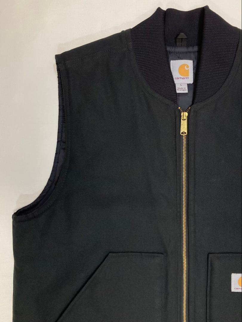 Carhartt カーハート ダックベスト V01 Lサイズ BLK 美品