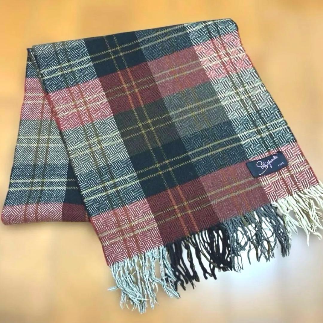 Schiaparelliスキャパレリ カシミヤ　マフラー70'sヴィンテージ