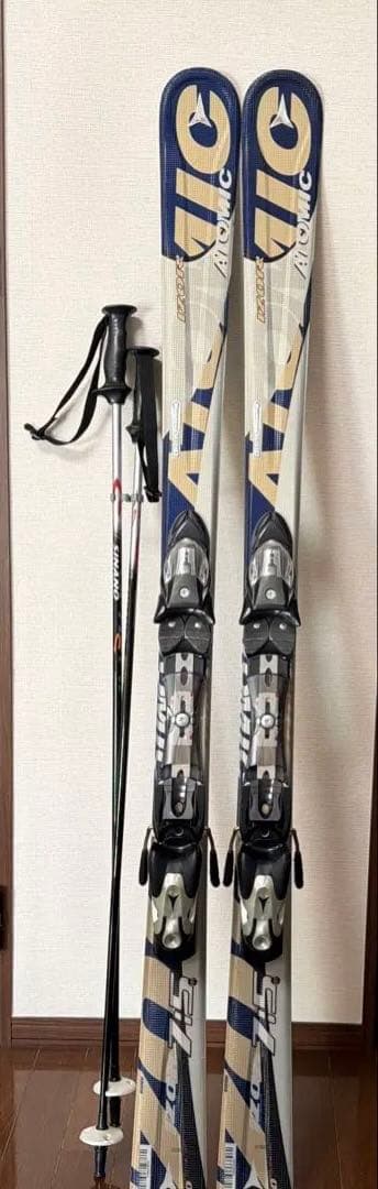 N*A様 ATOMIC IZOR 7:5 スキーとポールのセット