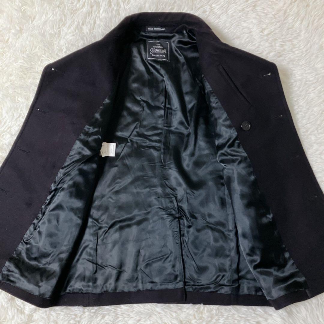 美品 現行 グローバーオール gloverall ピーコート 黒 M ウール