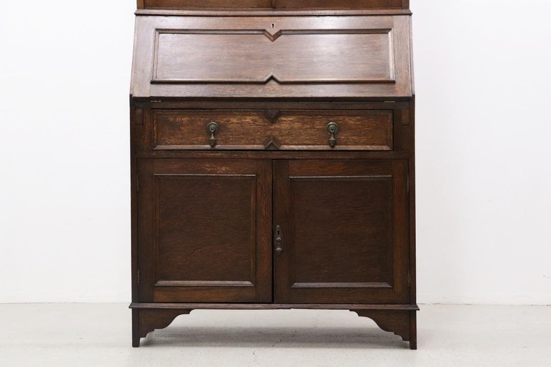 ※ミリカリ 英国 イギリス オーク材 ヴィンテージ ビューロー