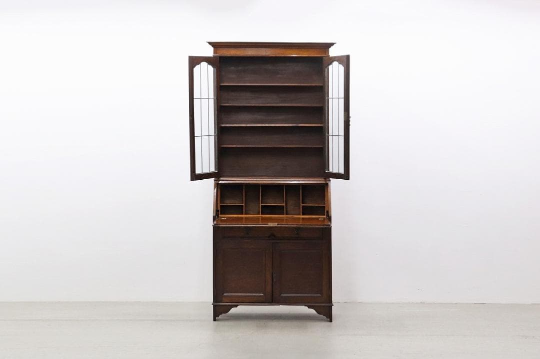 ※ミリカリ 英国 イギリス オーク材 ヴィンテージ ビューロー