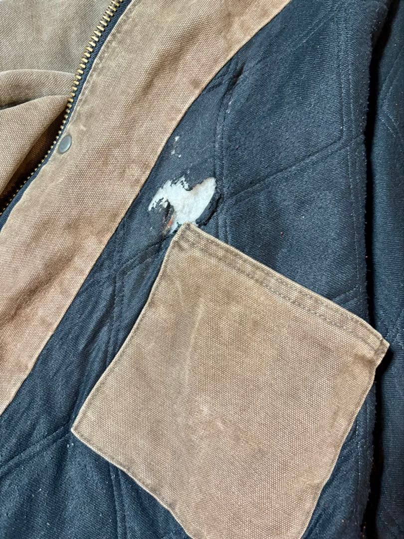 160 【至高のエイジング】カーハート ダック地 ワークジャケット 身幅63