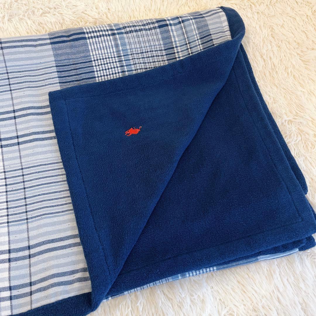 【新品タグ付き】POLO ラルフローレン ブランケットチェック柄片面ガーゼ生地