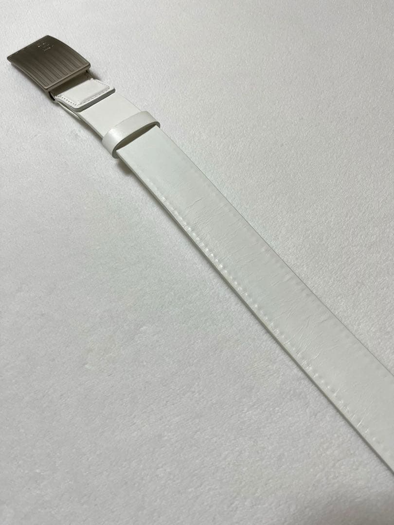 【BRIEFING】ホワイトレザーゴルフベルト＊メンズベルト＊ブリーフィング