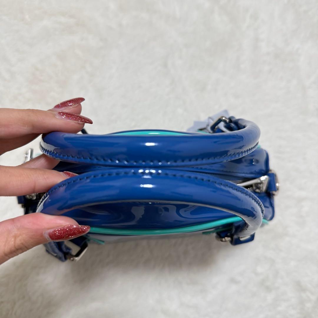 パメオポーズ アンブロ コラボ エナメル 2Wayミニボストンバッグ 新品未使用