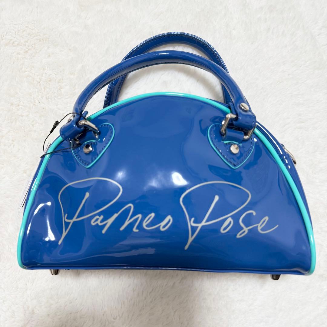 パメオポーズ アンブロ コラボ エナメル 2Wayミニボストンバッグ 新品未使用