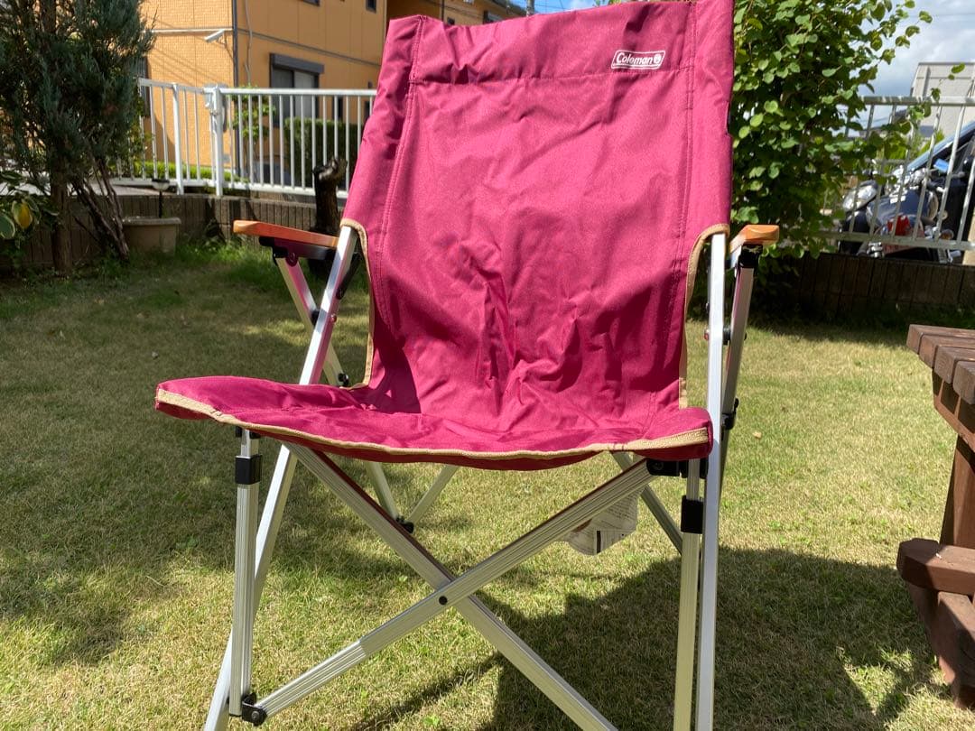 【まとめ売り】Coleman イージーリラックスチェア ワイン&グリーン