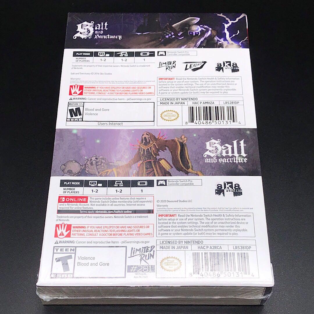 Nintendo Switch Salt and Sanctuary / Salt and Sacrifice