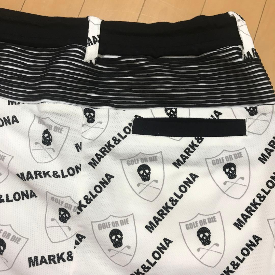 マークアンドロナ 白　総柄　ナイロンジャケット　パンツ　セットアップ