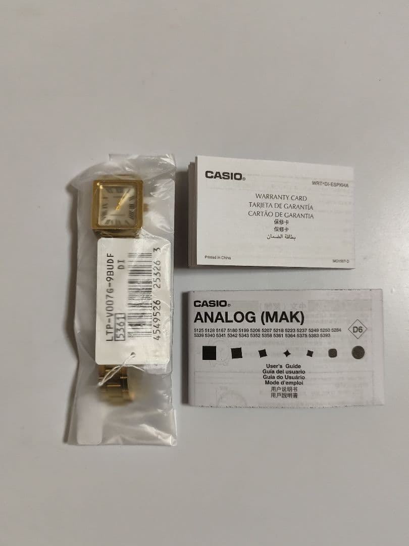 ✨美品・未使用✨CASIO LTP-V007G-9B ゴールド 腕時計