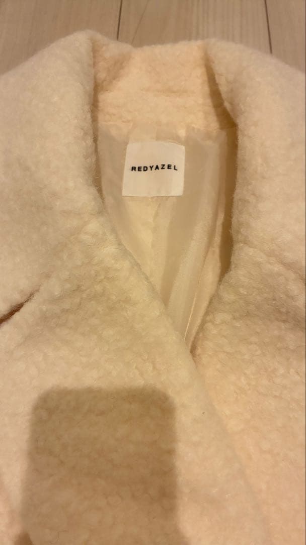 REDYAZEL レディアゼル ボアダブルミドルコート オフホワイト