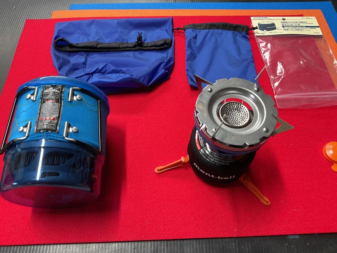 mont-bell JETBOILミニモブルーツリーカラーフルセット動作良好美品