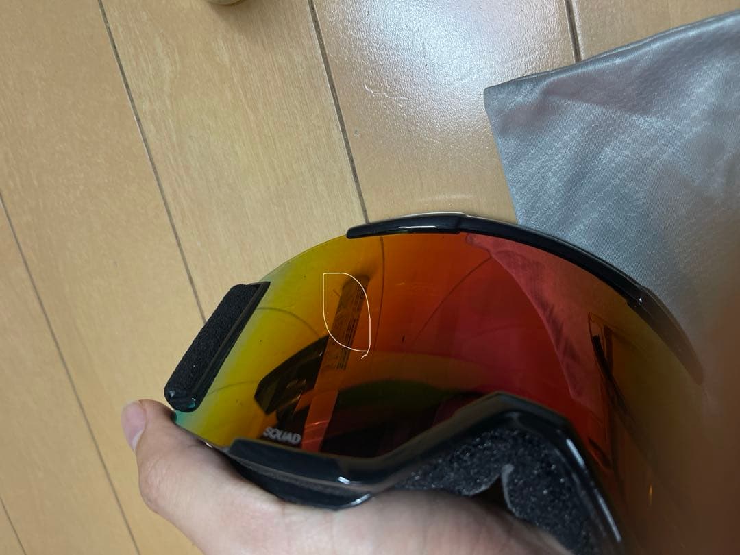SMITH SQUAD BLACK ゴーグル　スノボ
