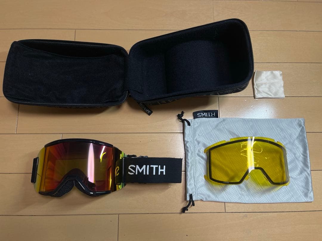 SMITH SQUAD BLACK ゴーグル　スノボ