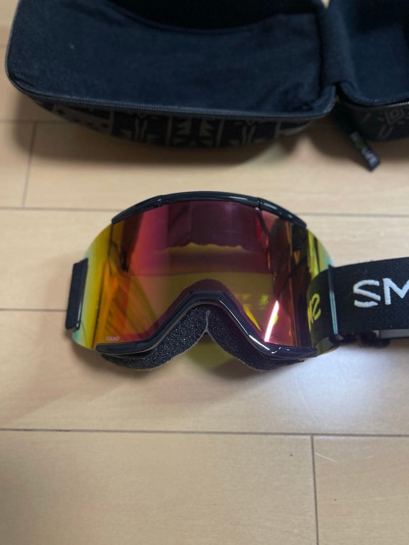 SMITH SQUAD BLACK ゴーグル　スノボ