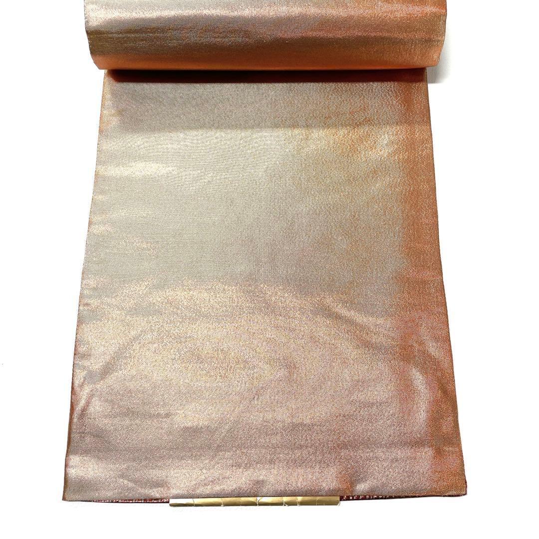 V1400 ●高級 正絹 彩匠 六通 袋帯 華文 花文