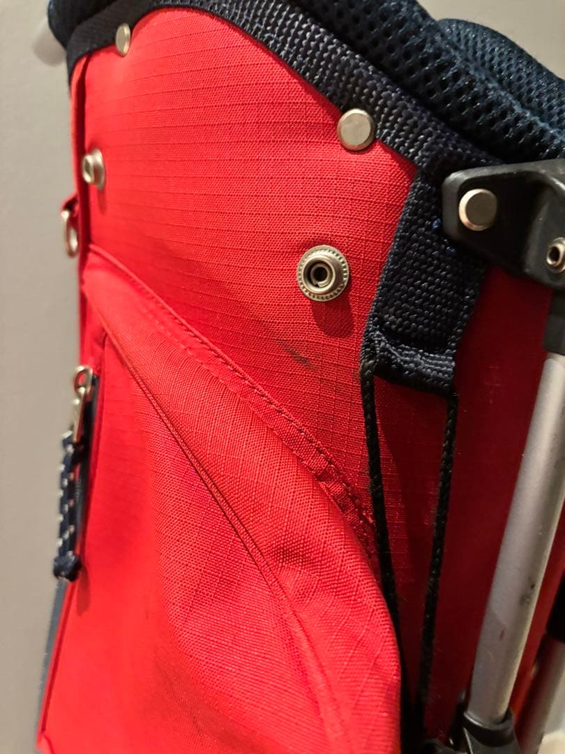 JACK BUNNY 赤 スタンド式ゴルフバッグ