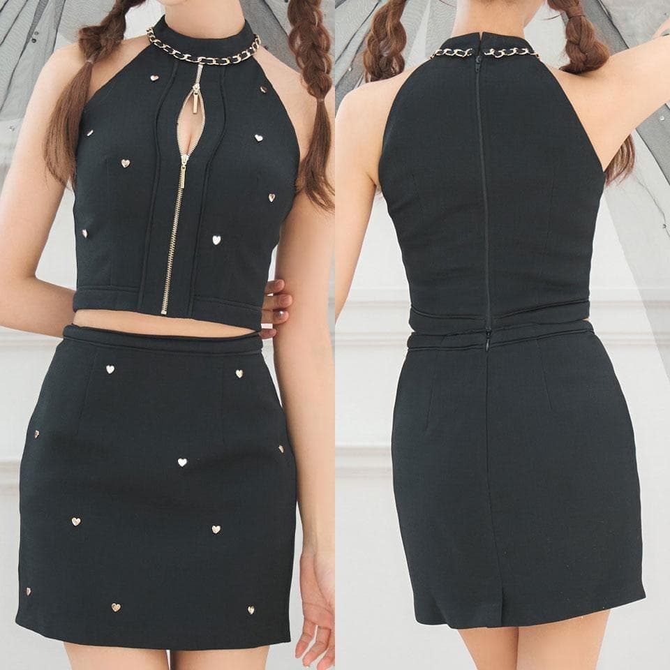 [ローブドフルール]fm3751 キャバドレス ブラック S