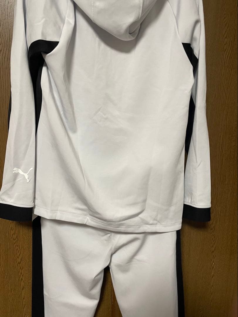 PUMA トレーニングジャージ M ホワイト/ブラック