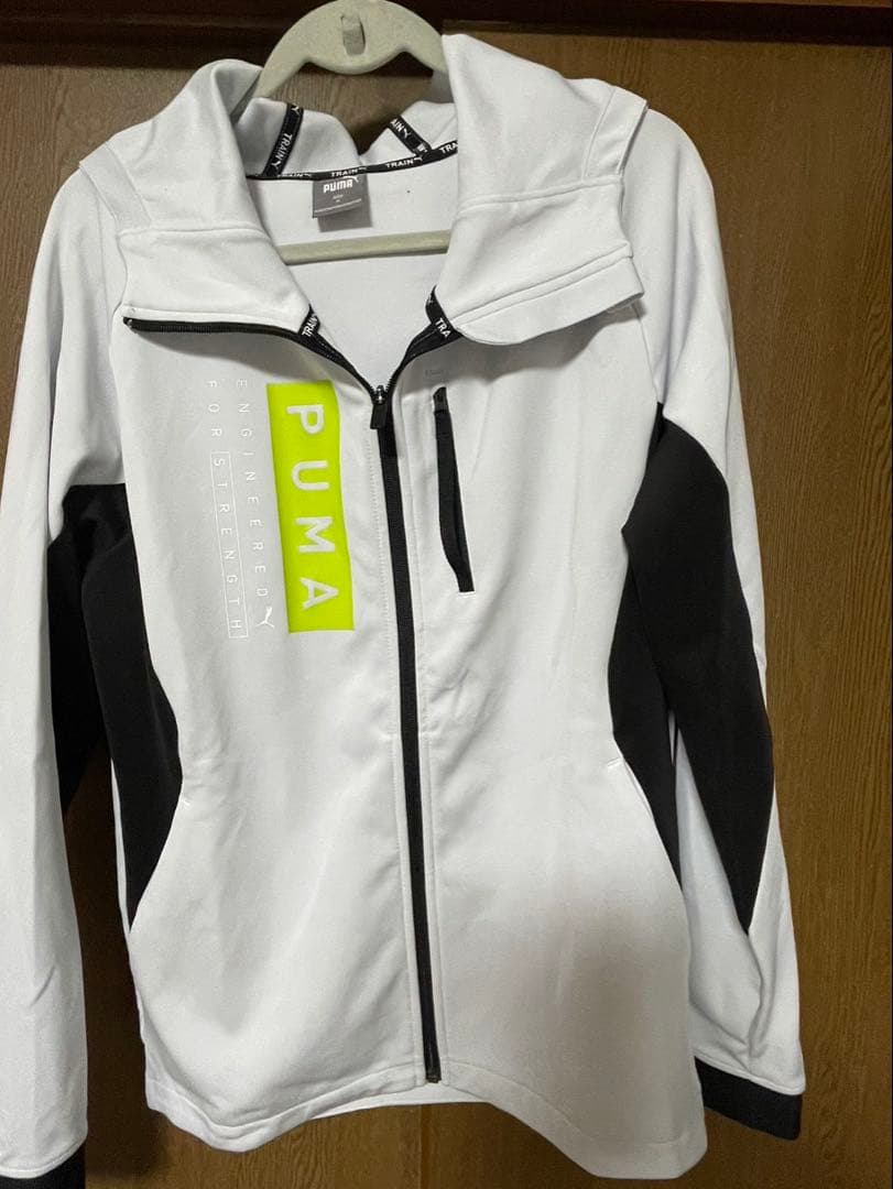 PUMA トレーニングジャージ M ホワイト/ブラック