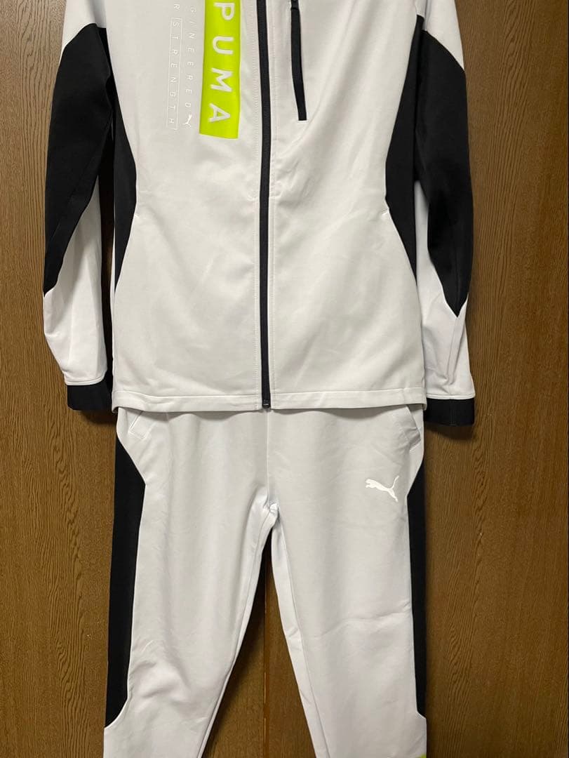 PUMA トレーニングジャージ M ホワイト/ブラック
