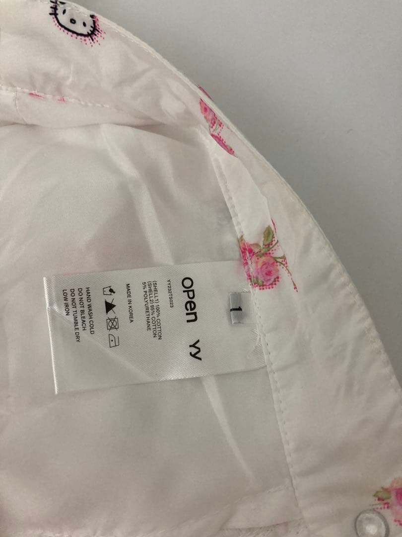 open yy ハローキティ柄 ワイドパンツ