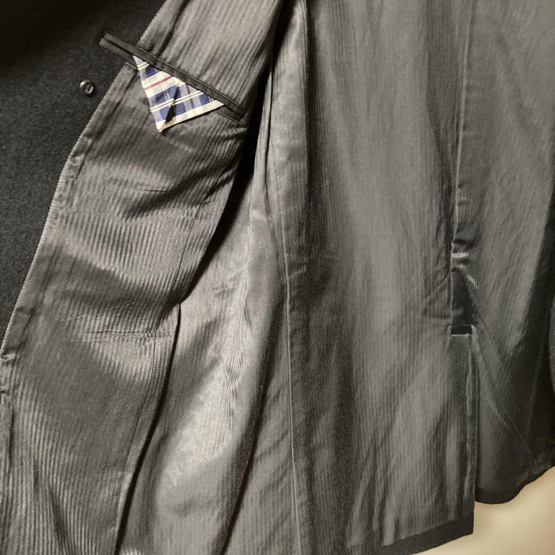 超美品 NEW YORKER ニューヨーカー ウール Pコート ビジネスコート