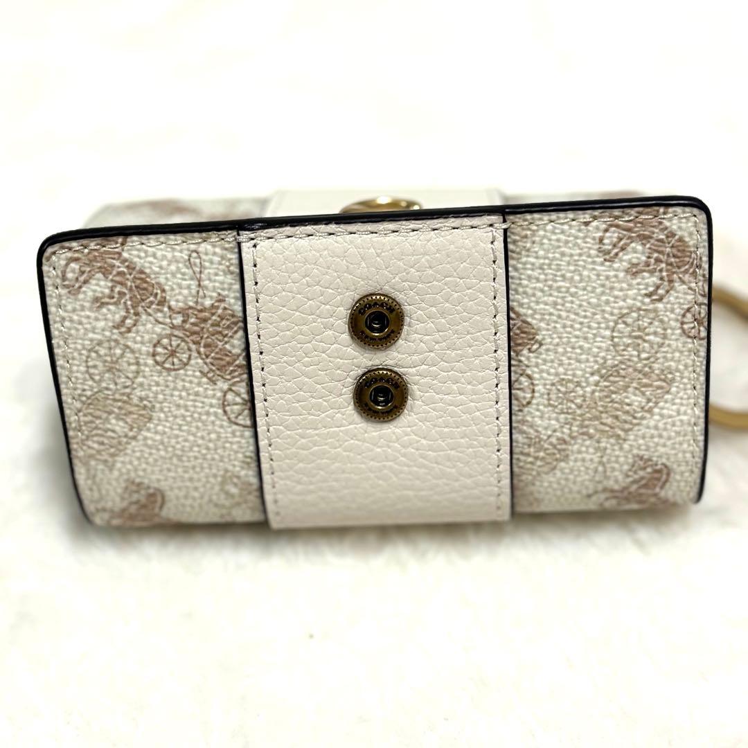 [極美品]COACH コーチ6 リング キー ケース・ホース アンド キャリッジ