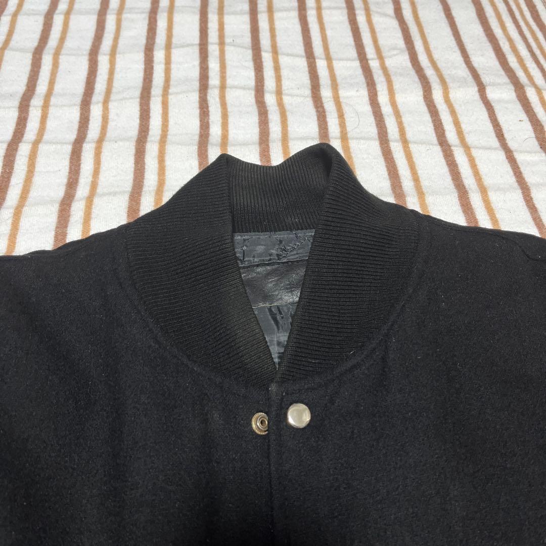 百*哉様 ブラックレザースタジャン　古着　ヴィンテージ