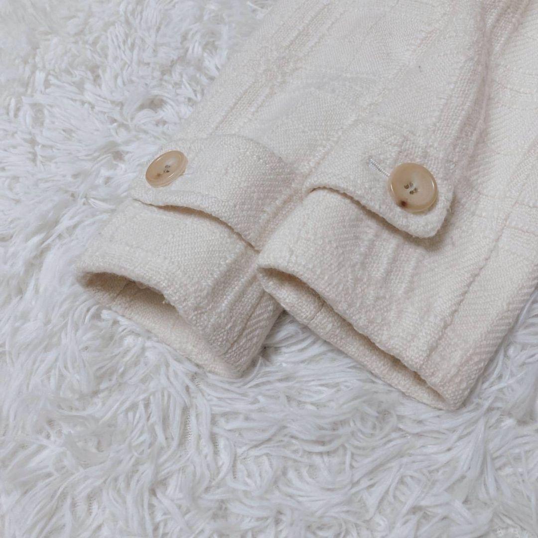 バーバリー ジャケット サイズ38 アイボリー アウター カジュアル フォーマル