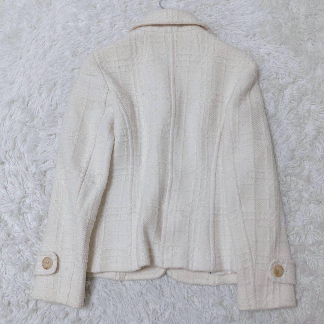 バーバリー ジャケット サイズ38 アイボリー アウター カジュアル フォーマル