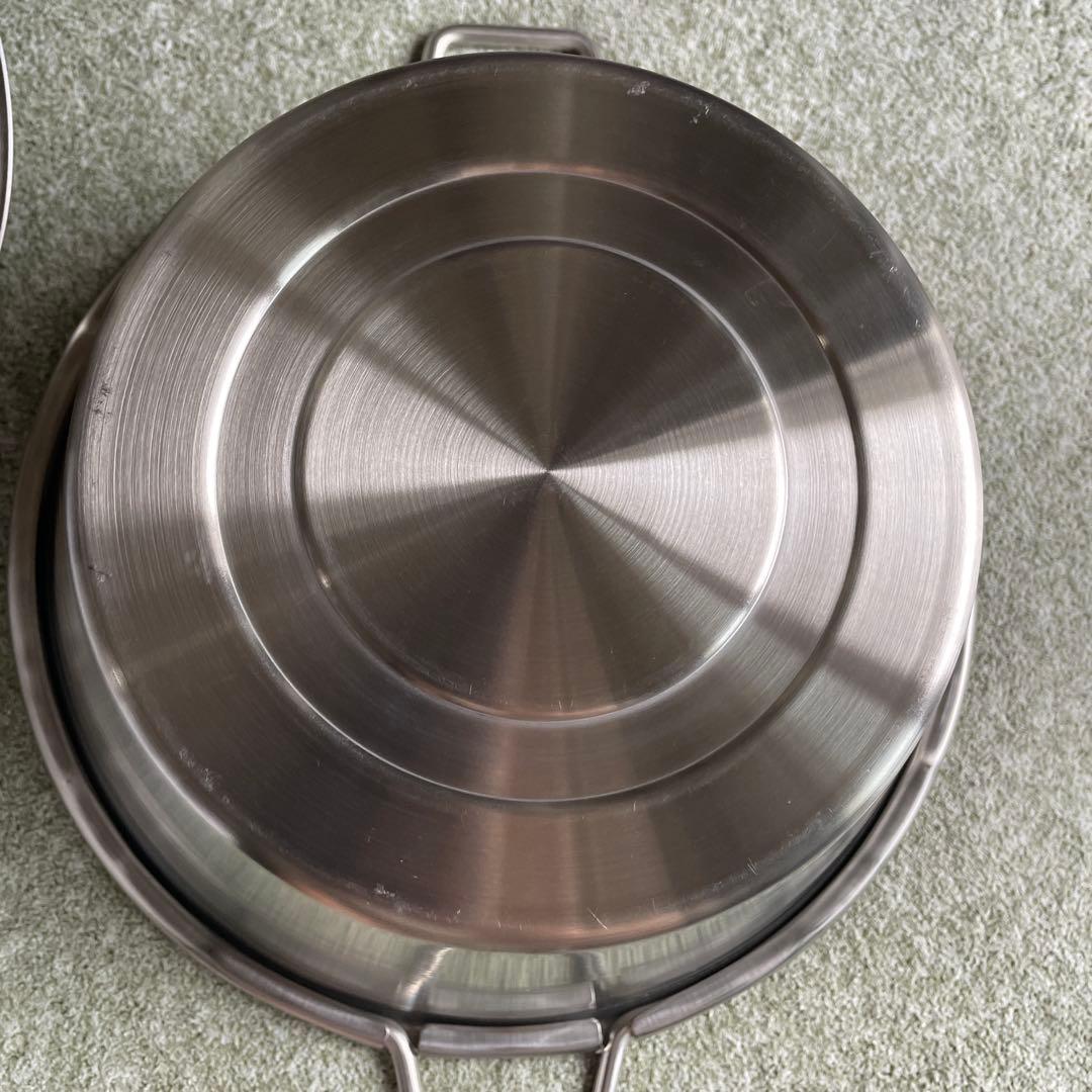 スノーピーク 60周年記念　ステンレス片手鍋　蓋付き