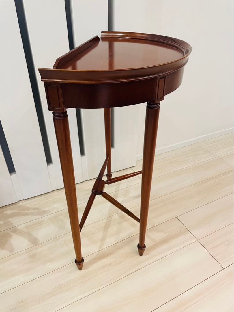 アンティーク調 コンソール 花台 サイドテーブル 飾り台 木製