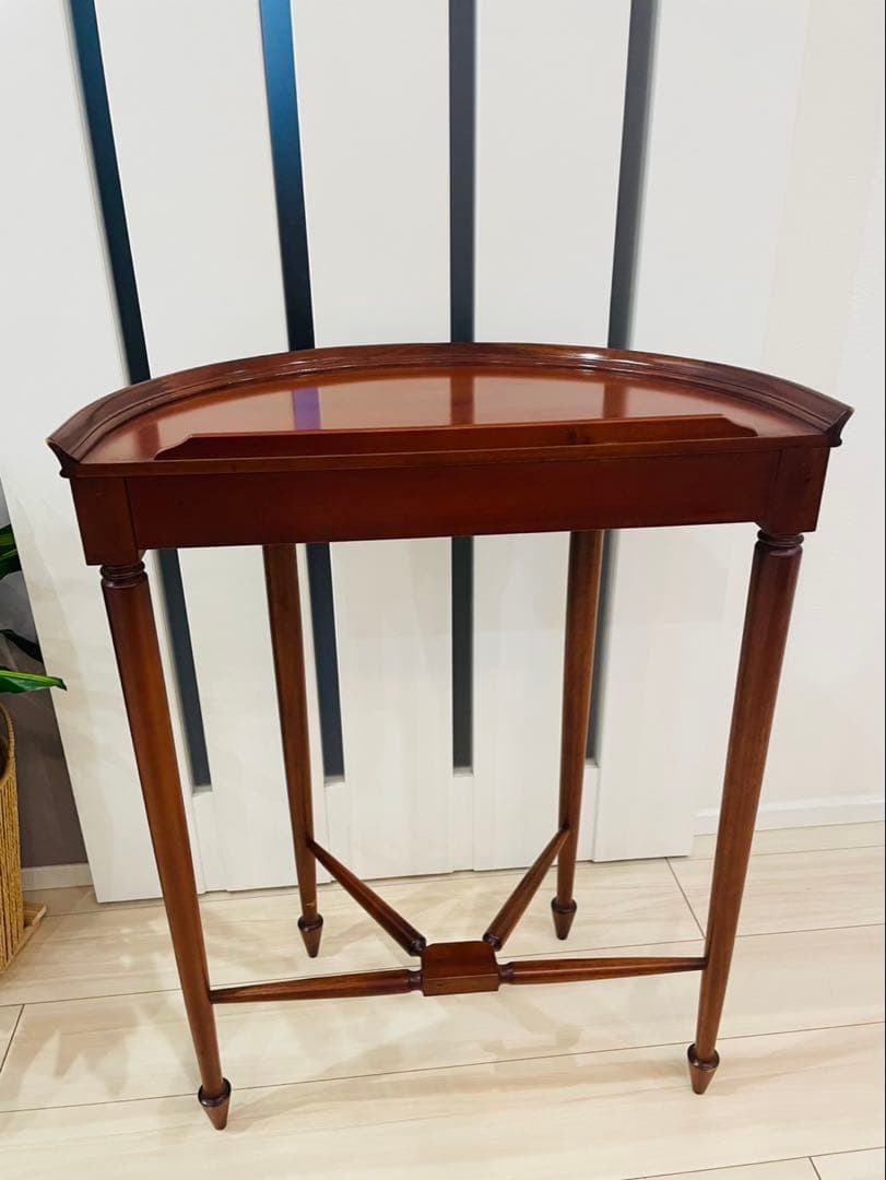 アンティーク調 コンソール 花台 サイドテーブル 飾り台 木製