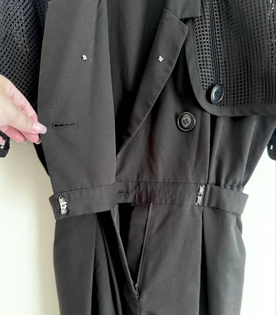 PAMEO POSE メッシュボレロオールインワン