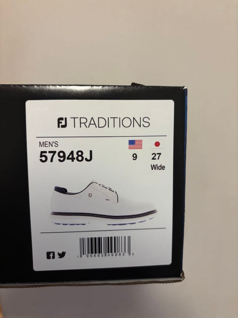FOOTJOY（フットジョイ）トラディションズ ゴルフシューズ　ホワイト