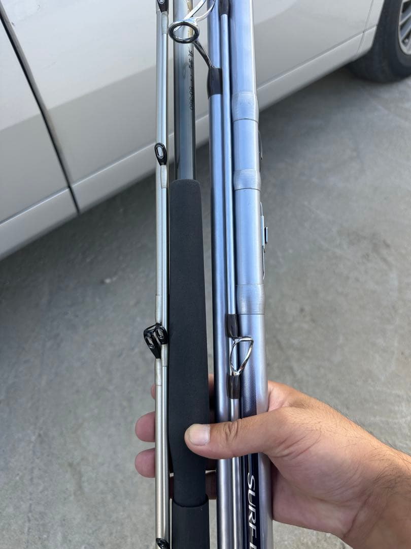 美品シマノSURF LEADER SF 4105 DX とがま船真鯛50-360