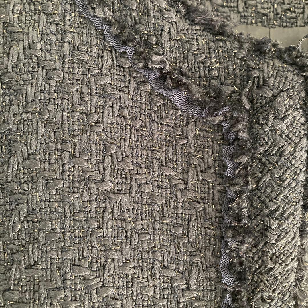 【期間限定お値引き】ツイード　ノーカラージャケット40