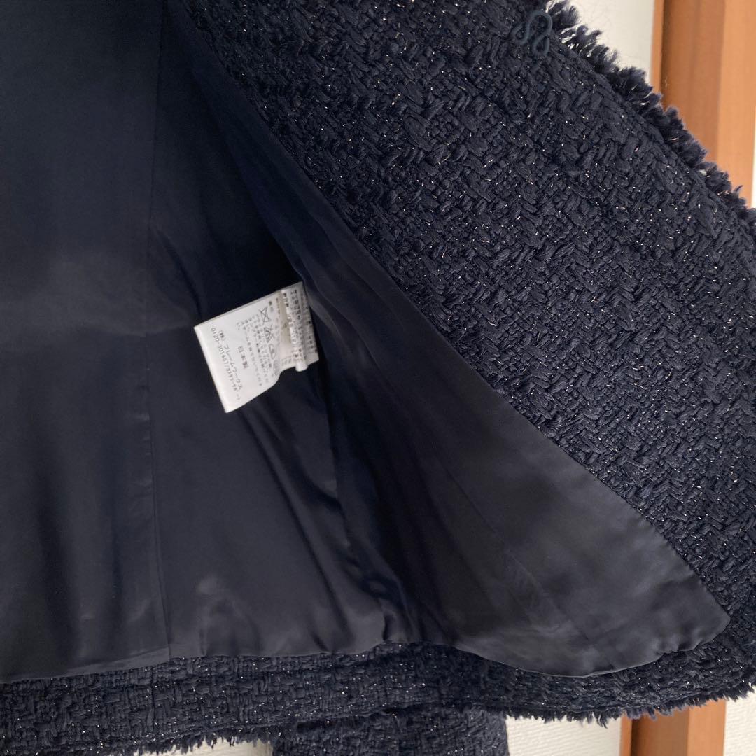 【期間限定お値引き】ツイード　ノーカラージャケット40