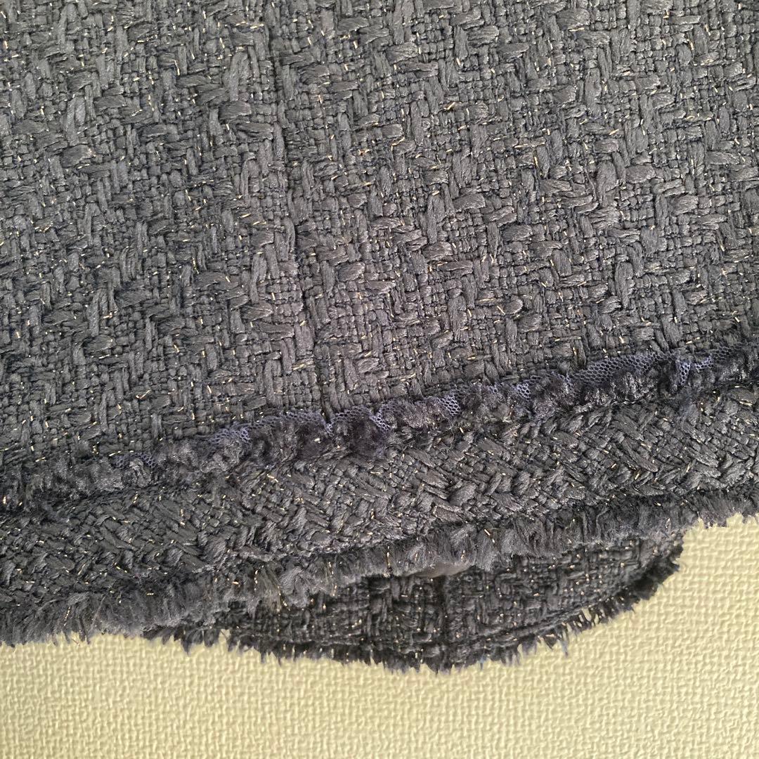 【期間限定お値引き】ツイード　ノーカラージャケット40