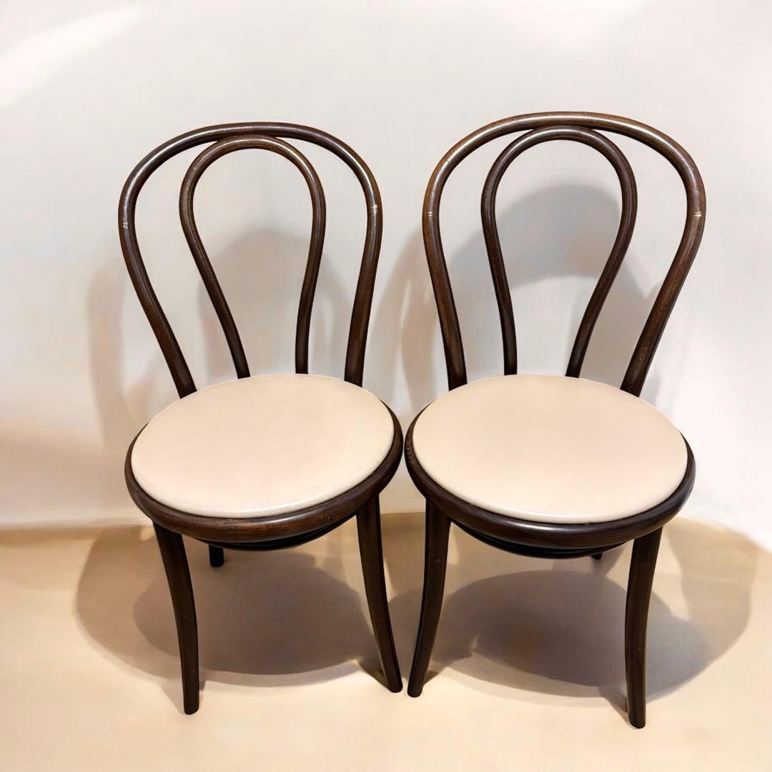 空間を彩る✨ベントウッドチェア 2脚セット 曲げ木 名作デザイン ダイニング