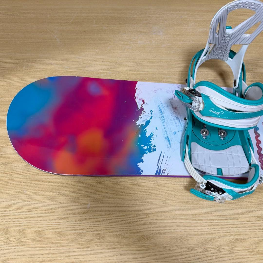 美品　SWIVELスウィベル　レディース　スノーボード4点　142cm かわいい